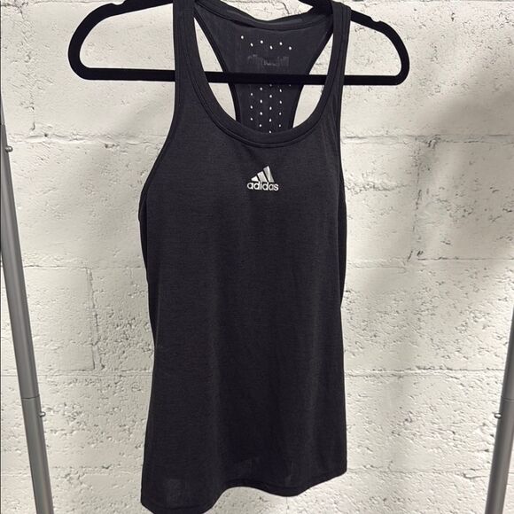 Adidas Black Lined Bra (Remoavable Padding) Sleeveless Tank Top Medium LIKE NEW - Picture 1 of 4